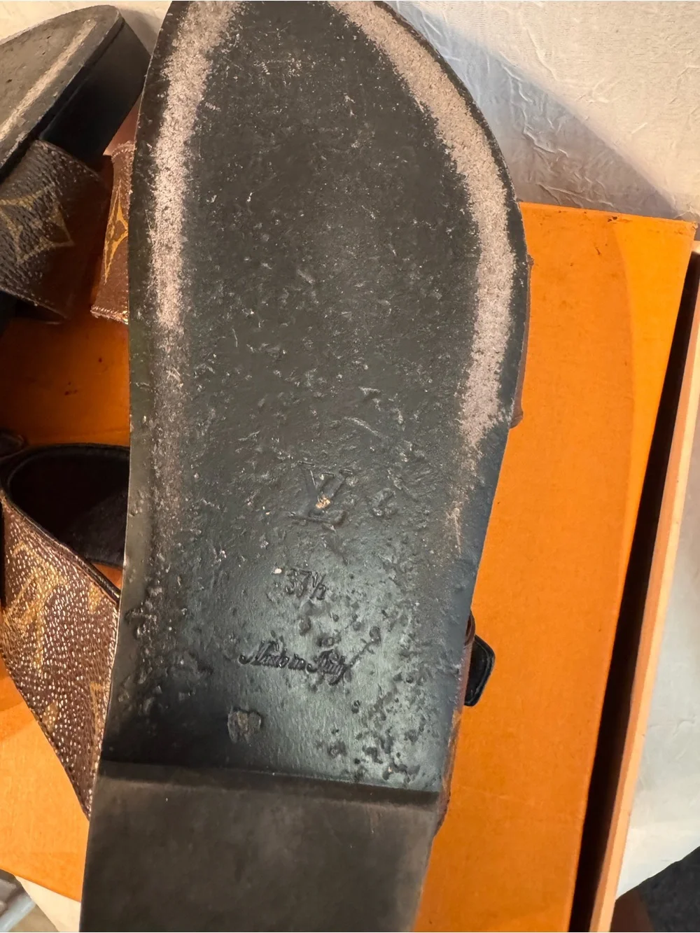 Authentic Louis Vuitton slide